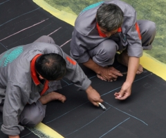 丁基橡胶板生产厂家 丁基橡胶硫化 防腐橡胶公司 脱硫塔防腐衬里